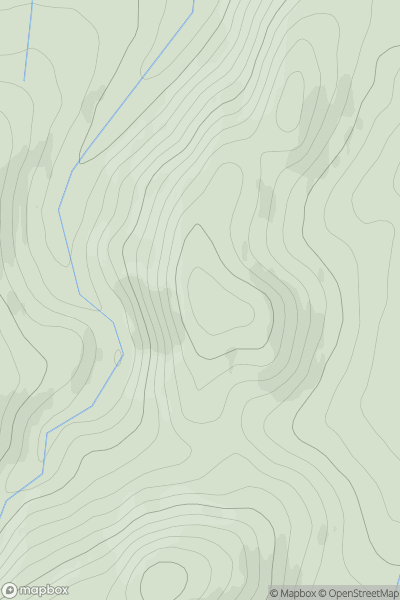 Thumbnail image for West Hill [Northumberland] [NU023149] showing contour plot for surrounding peak